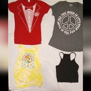 Juniors Sz Sm Lot of 5 Tops